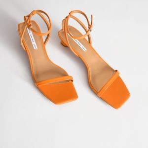 & Other Stories Orange Summer Sandals